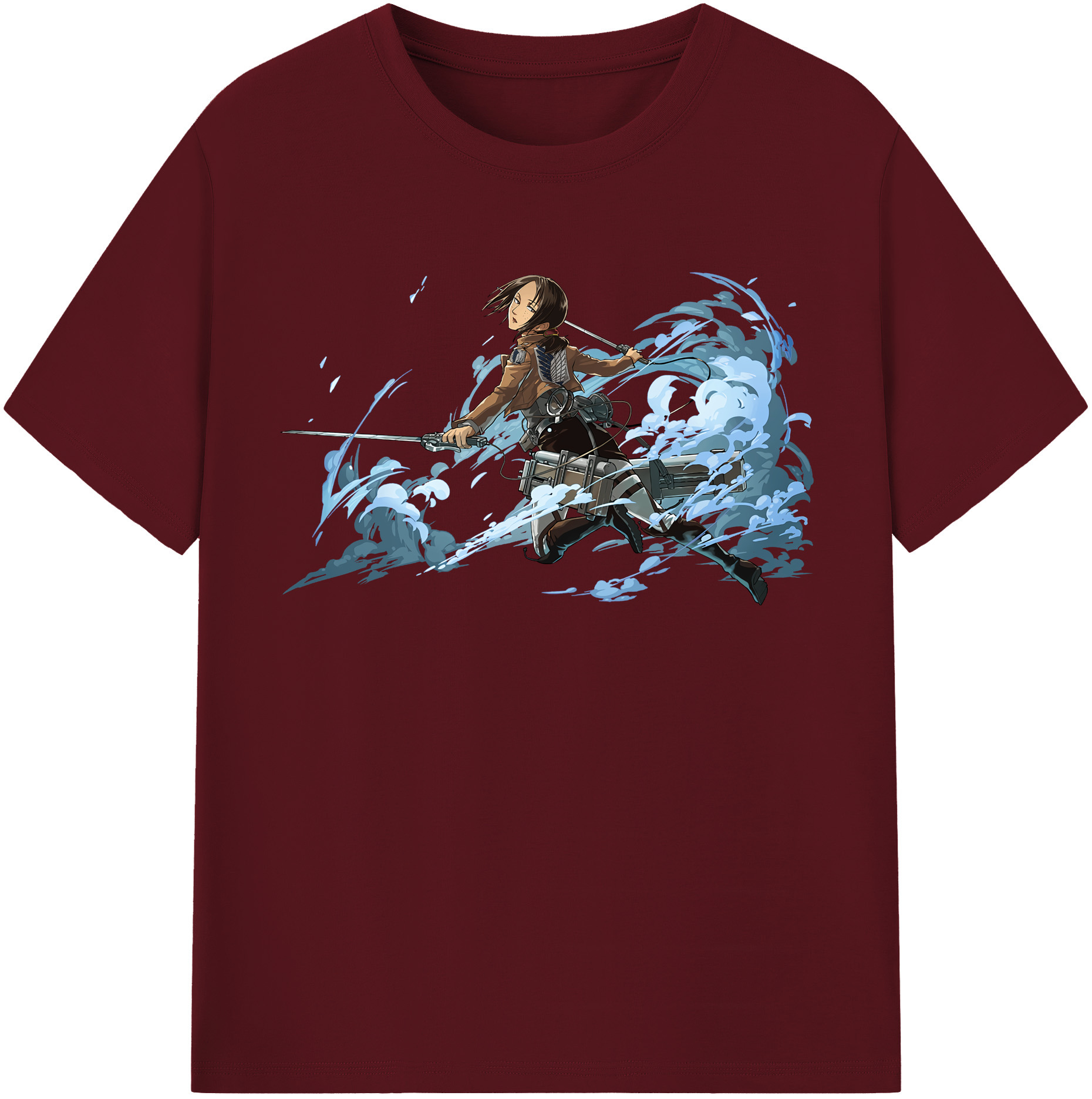 （画像用） 進撃の巨人 Attack on Titan 綿100％半袖Tシャツ（フロントプリント）